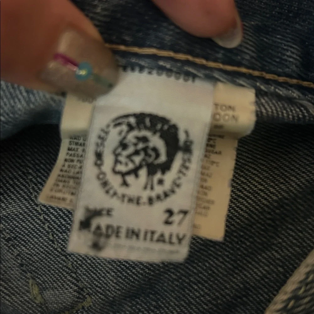 VINTAGE DIESEL MADE IN ITALY LOW RISE DENIM - Picture 3 of 15